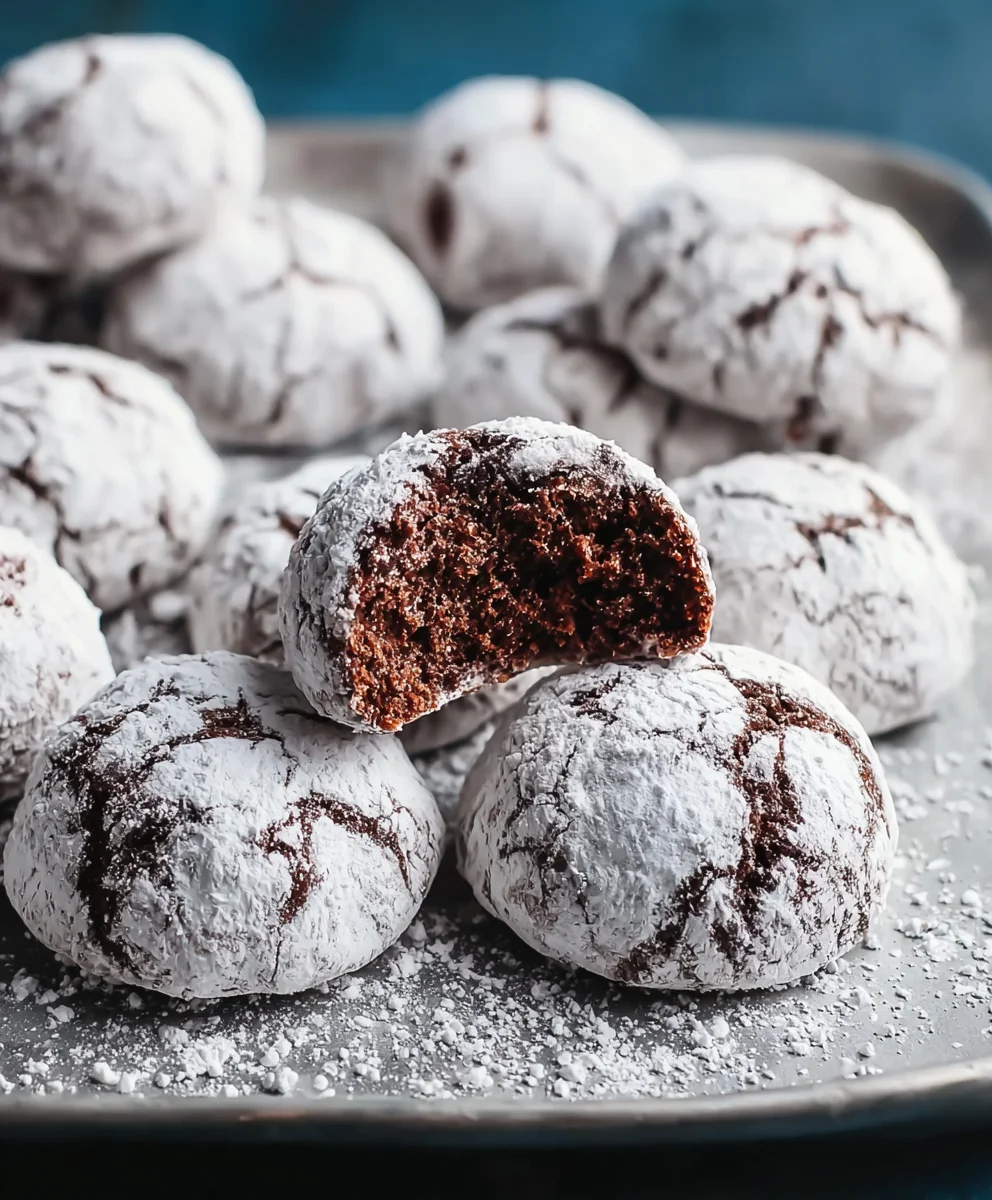 Easy Chocolate Snowball Cookies Recipe