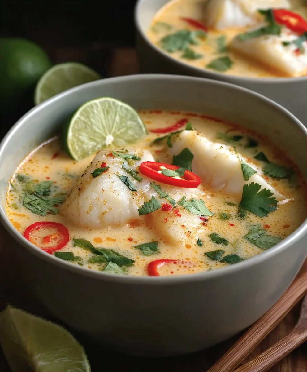 Coconut Lime Fish Soup - Zesty & Refreshing Recipe