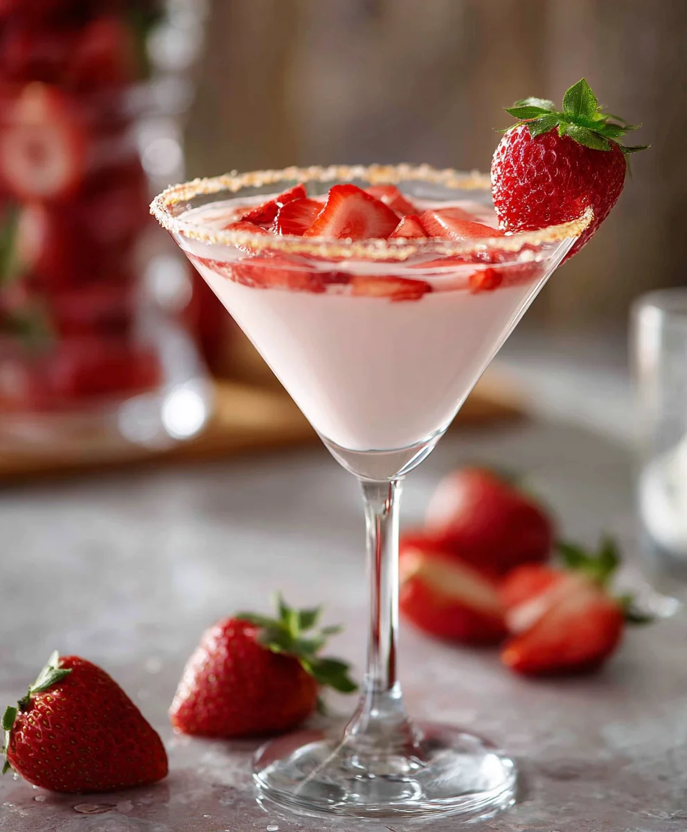 Strawberry Shortcake Drink - Deliciously Simple Cocktail