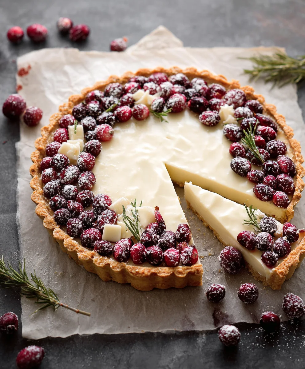 White Chocolate Cranberry Tart Recipe-Easy & Delicious