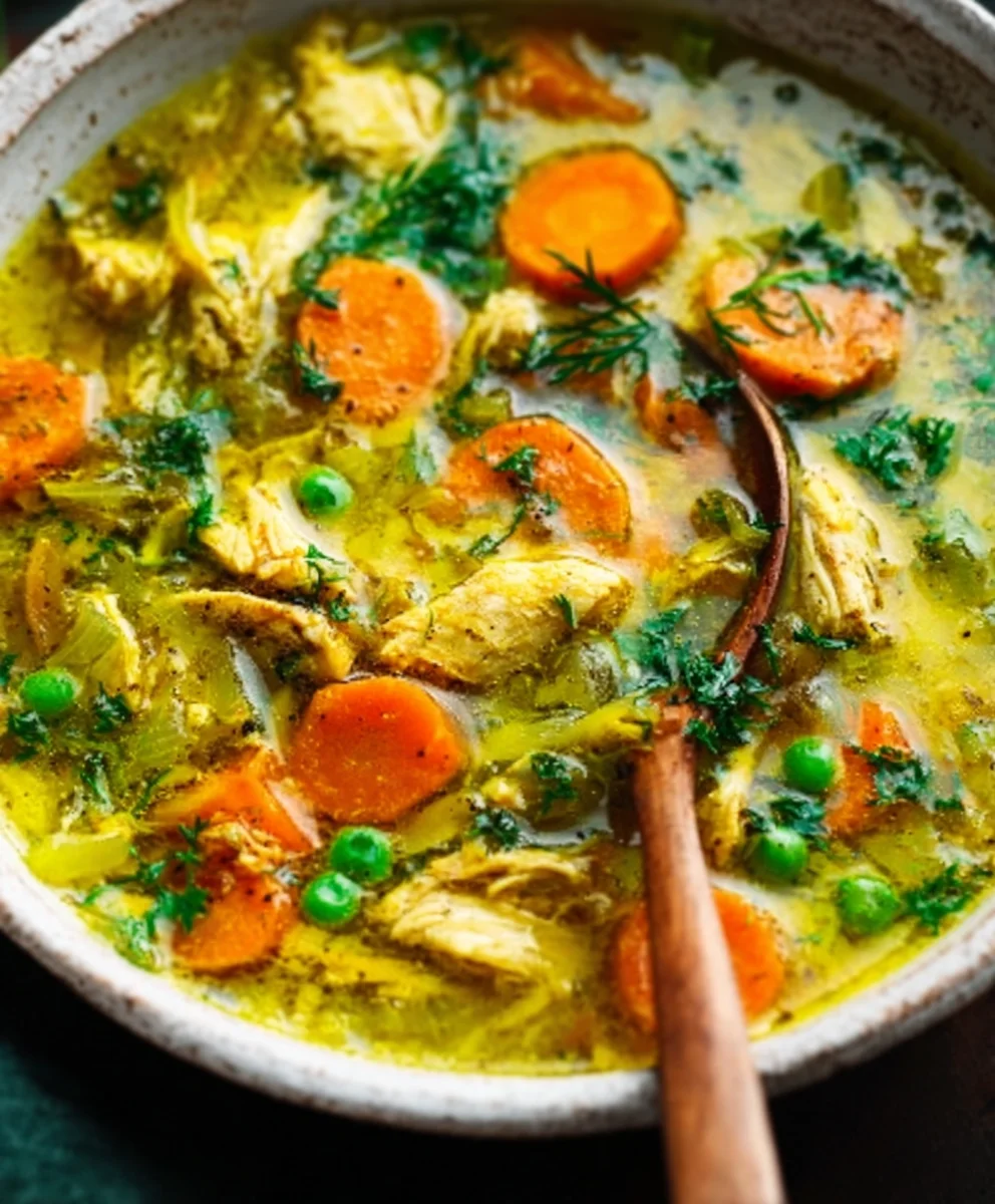 Anti-Inflammatory Turmeric Chicken Soup Recipe