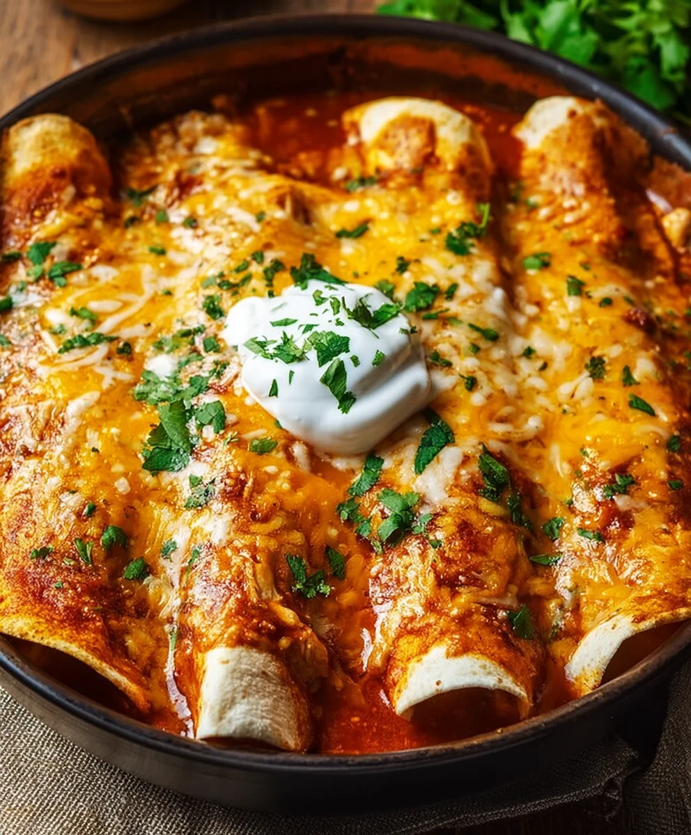Delicious Chicken Enchiladas Recipe-Easy & Flavorful