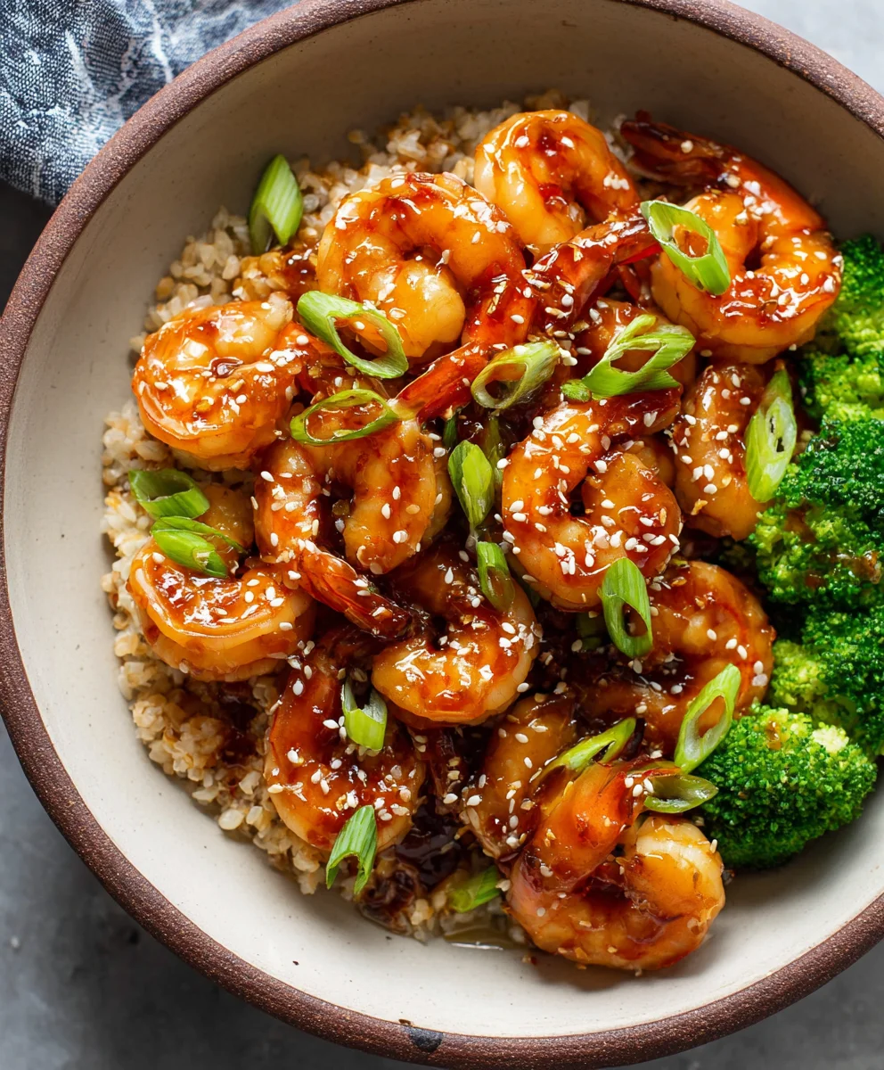 Easy Honey Garlic Shrimp Bowls - Quick & Flavorful