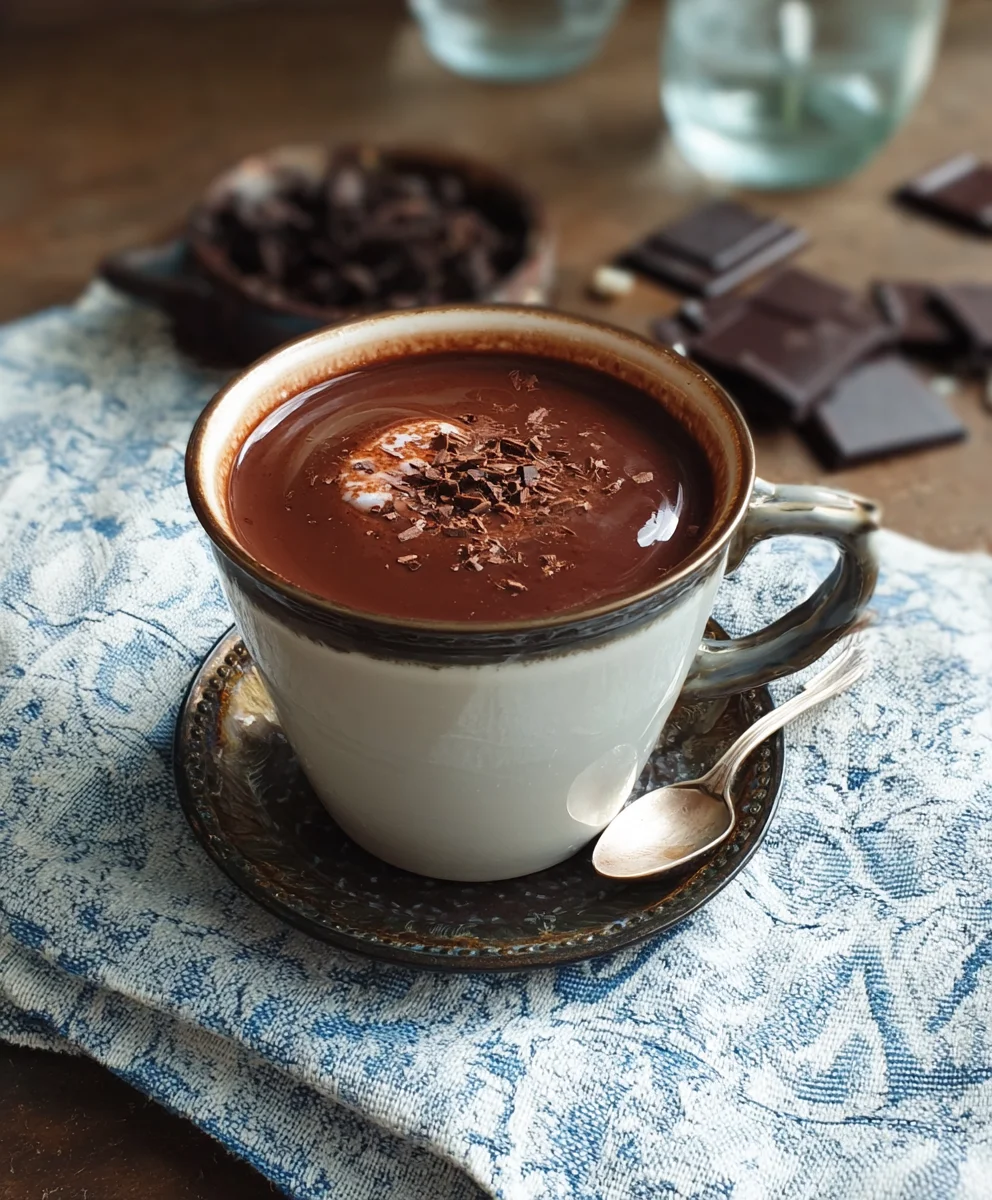 French Hot Chocolate-Rich Chocolat Chaud Recipe