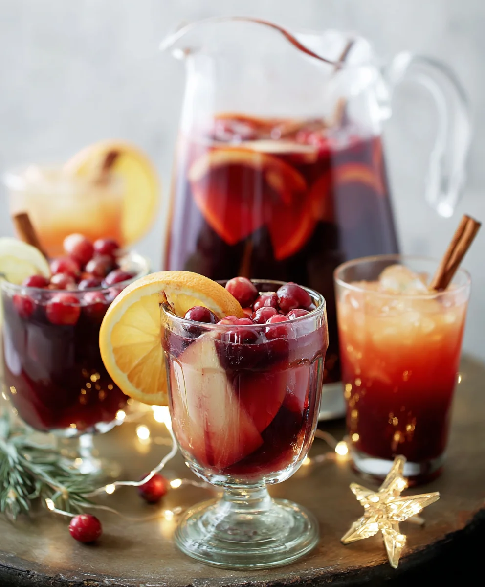 Spiced Red Winter Sangria-Non-Non-Non-Alcoholic Alternativeic Refreshment