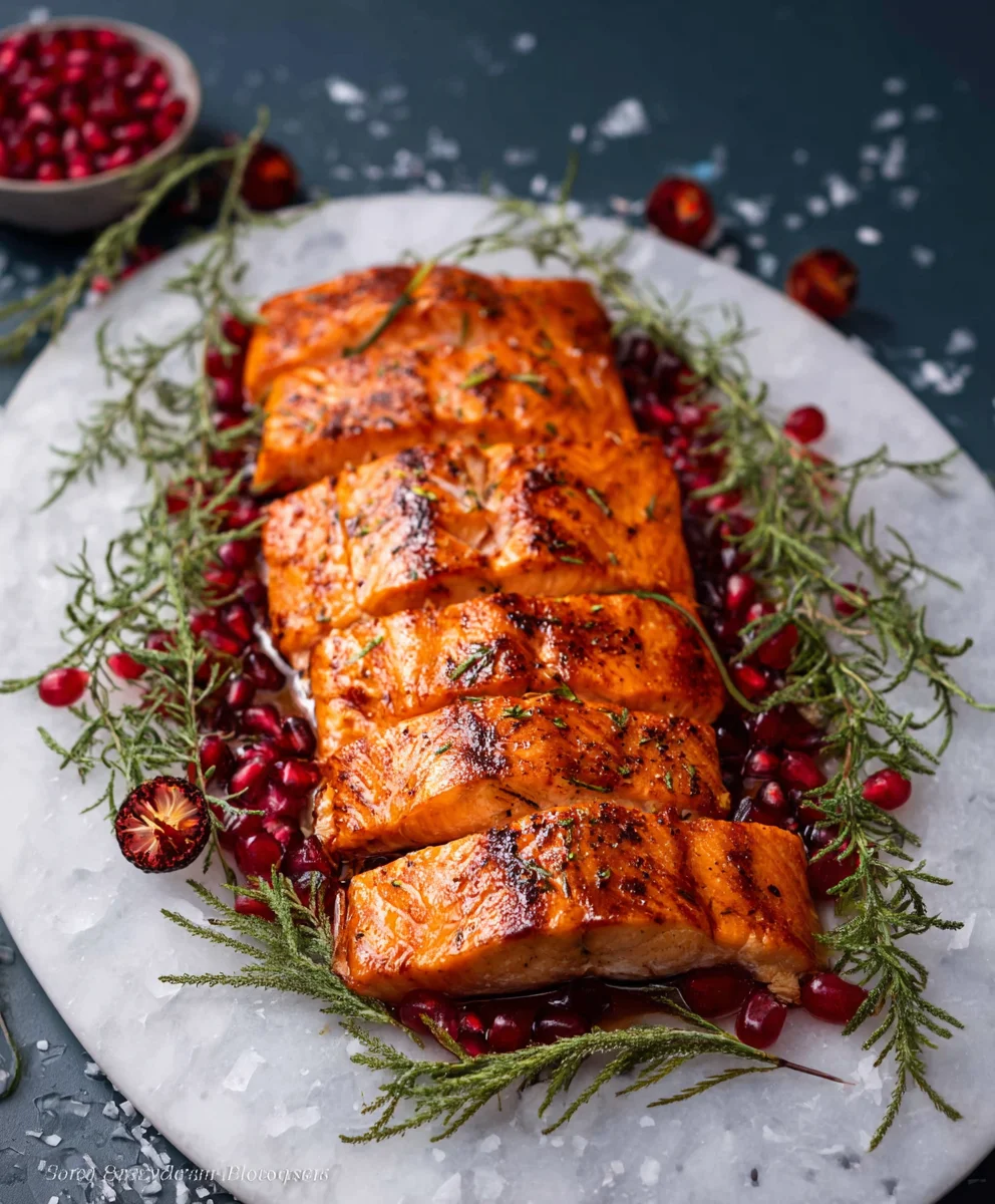 Festive Christmas Salmon-Holiday Dinner Delight