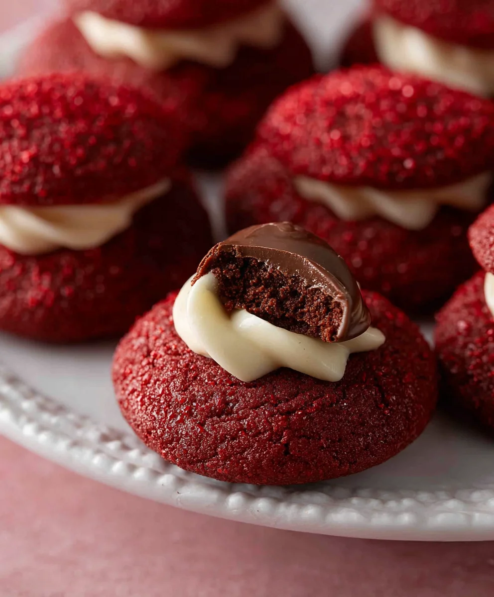 Hershey's Red Velvet Blossom Cookies - Easy Recipe