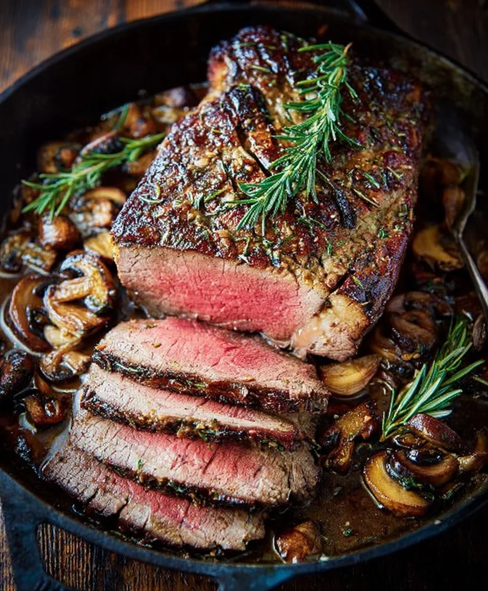Rosemary Garlic Roast Beef-Easy & Delicious Dinner