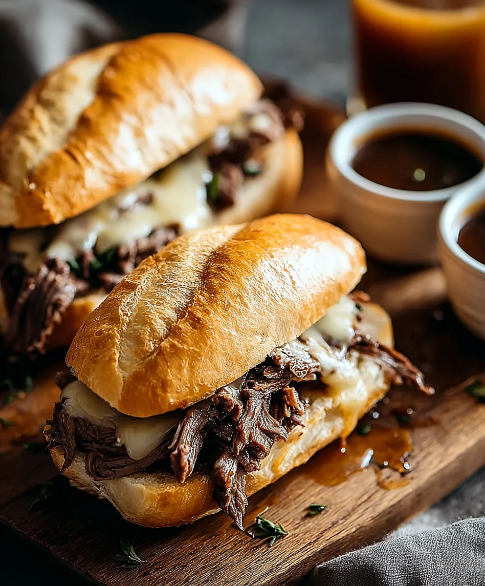 Classic Beef French Dip Sandwiches- Easy Recipe
