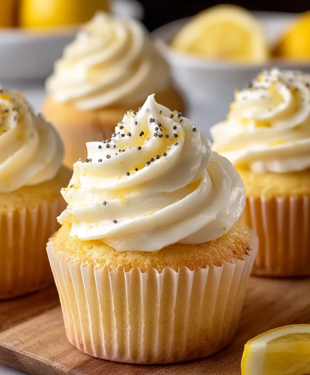 Zesty Lemon Cupcakes- A Sweet & Tangy Treat