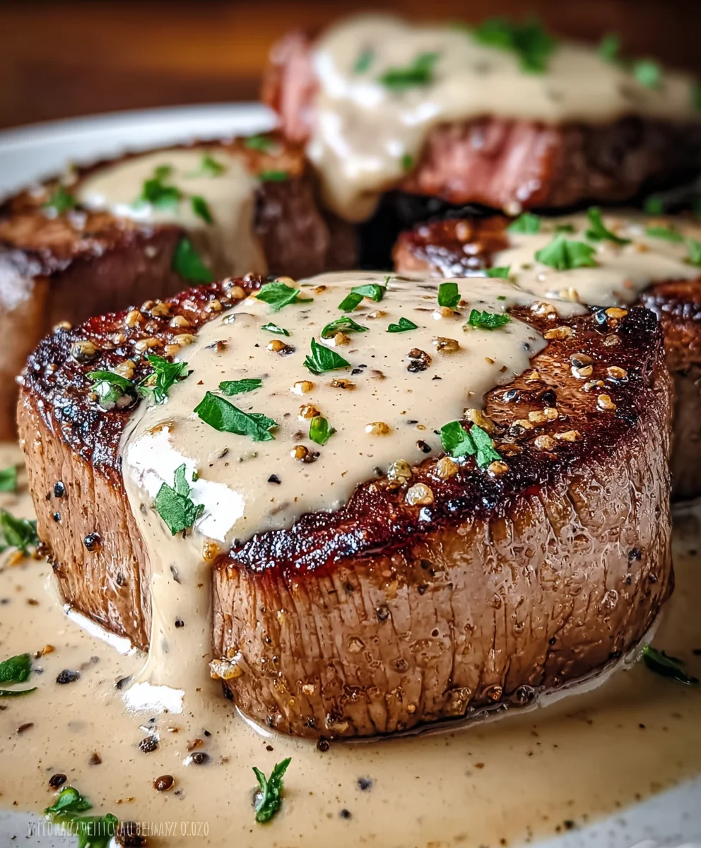 Peppercorn Beef Steak Creamy Sauce Recipe