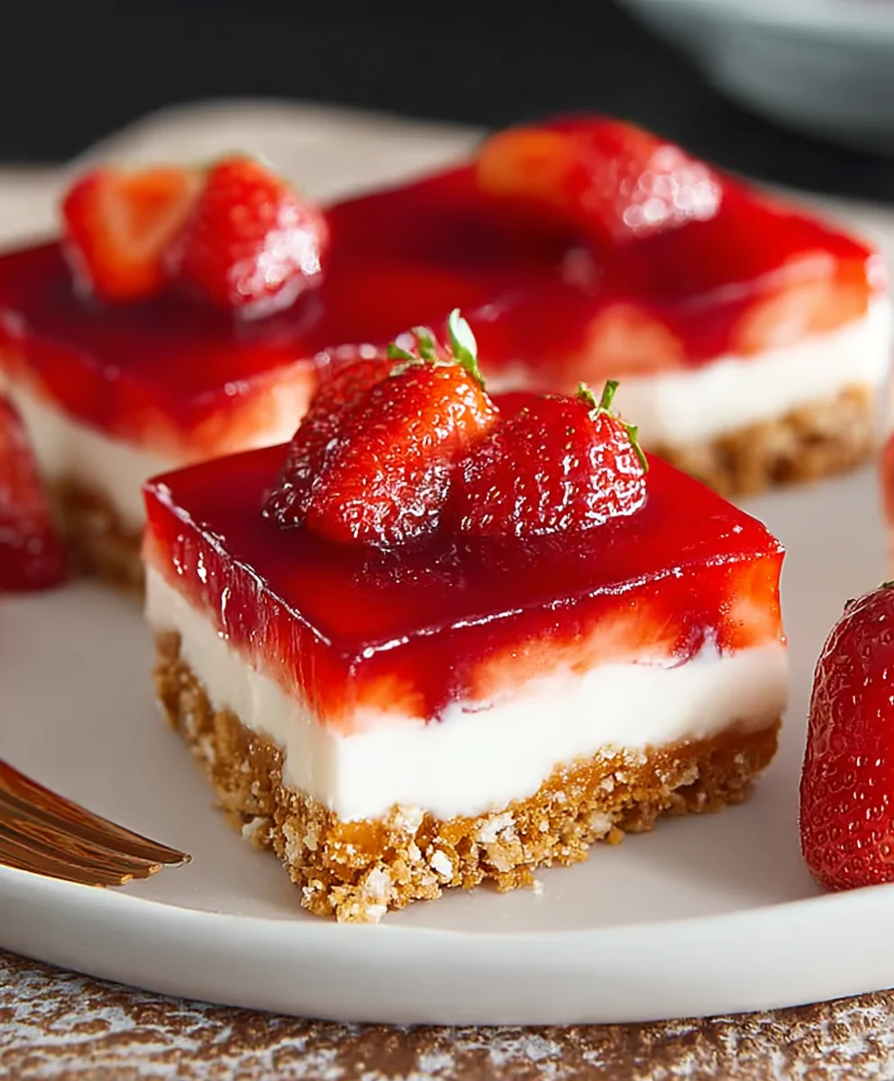 Easy Strawberry Pretzel Salad Recipe-Sweet & Salty Delight