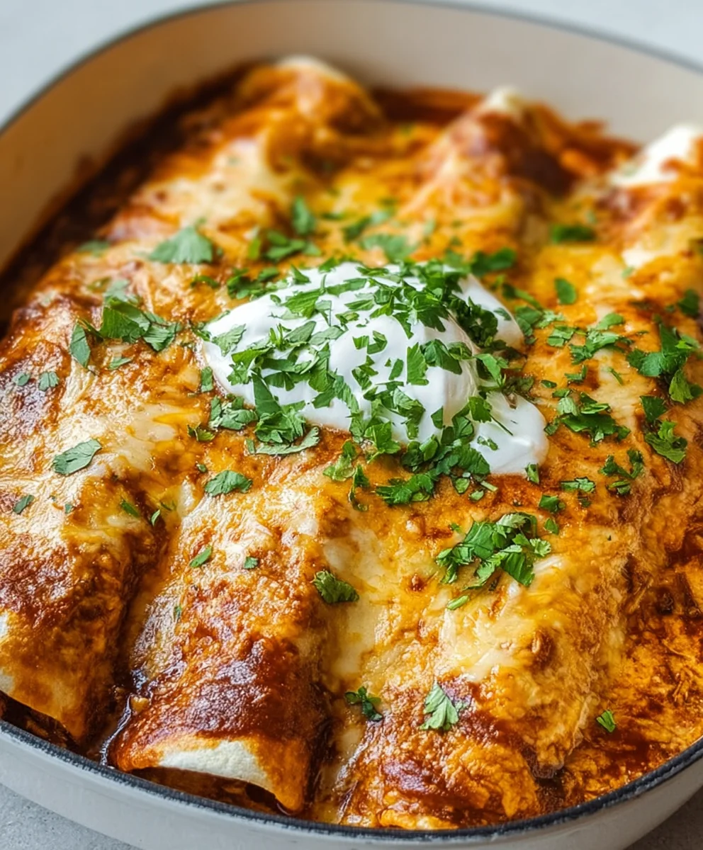 Delicious Chicken Enchiladas- Easy & Flavorful Recipe
