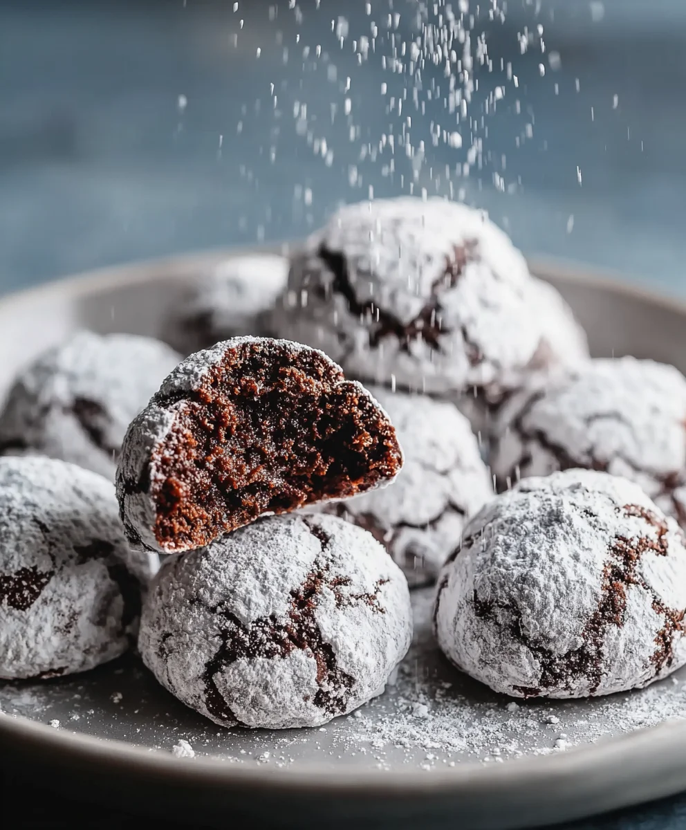 Easy Chocolate Snowball Cookies Recipe