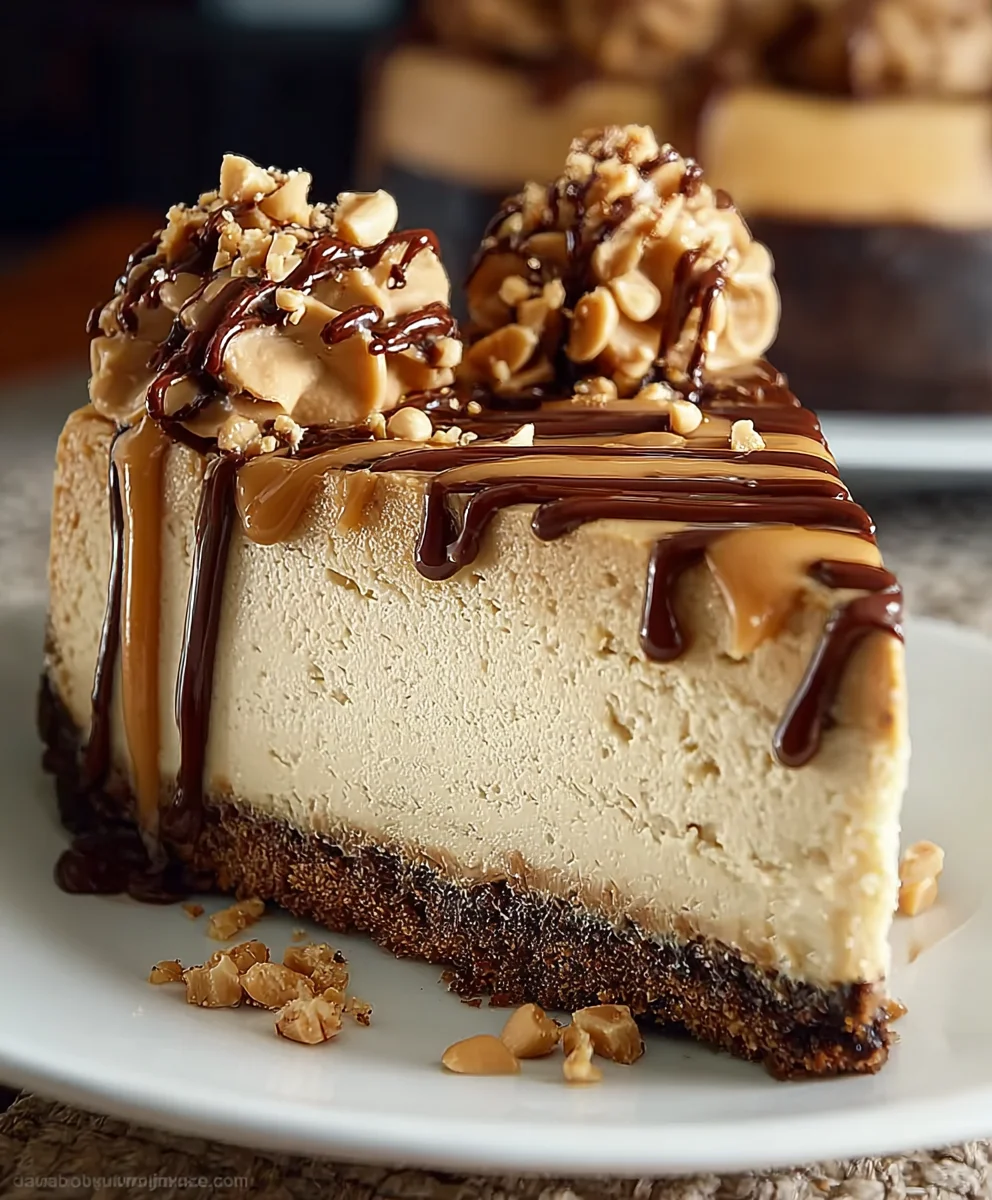 Decadent Peanut Butter Cheesecake-Creamy & Easy Recipe
