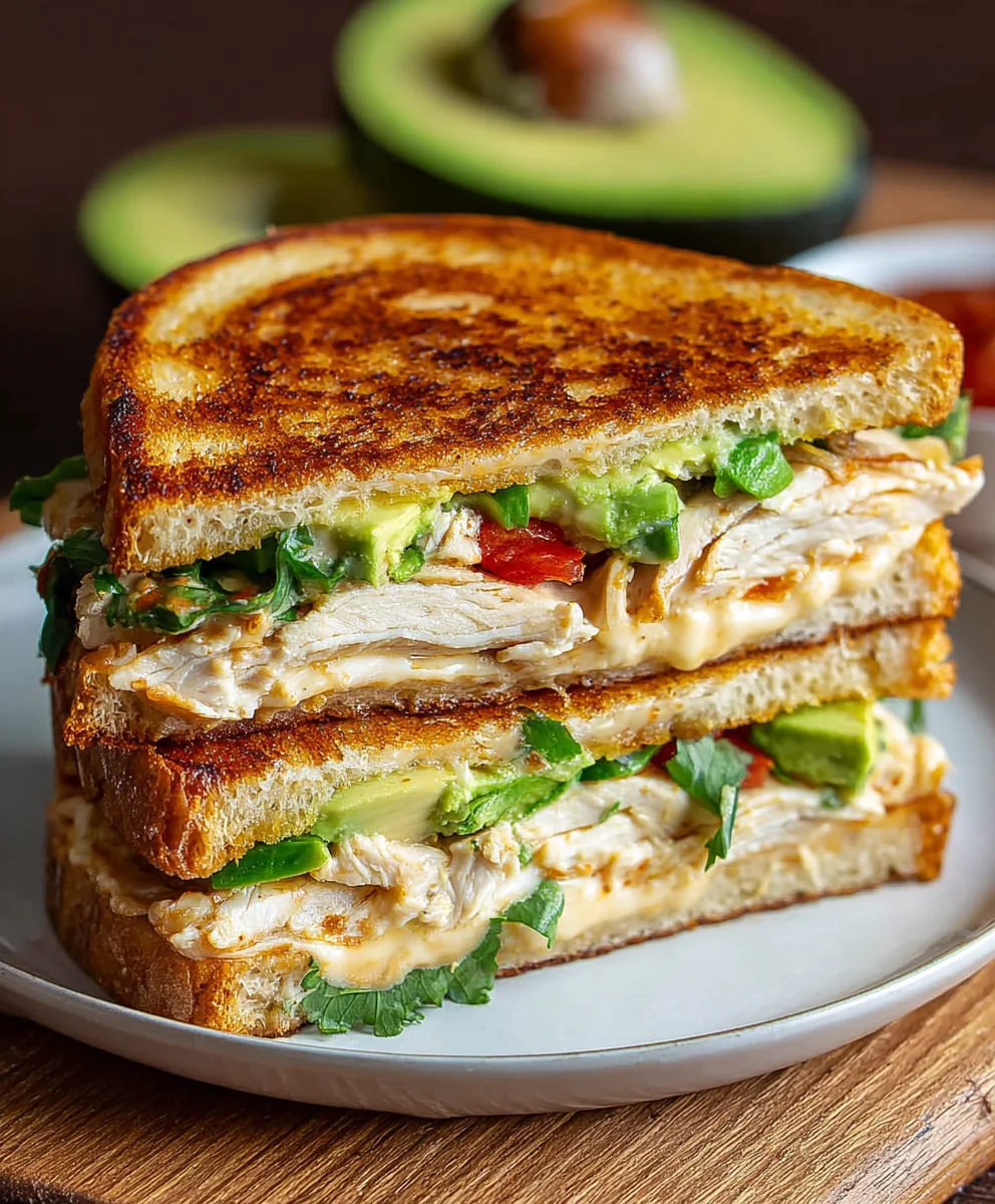 Chipotle Chicken Avocado Melt- Easy & Delicious Recipe