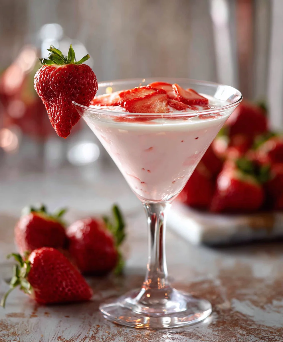 Strawberry Shortcake Drink - Deliciously Simple Cocktail