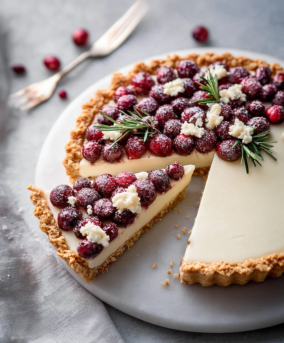White Chocolate Cranberry Tart Recipe-Easy & Delicious