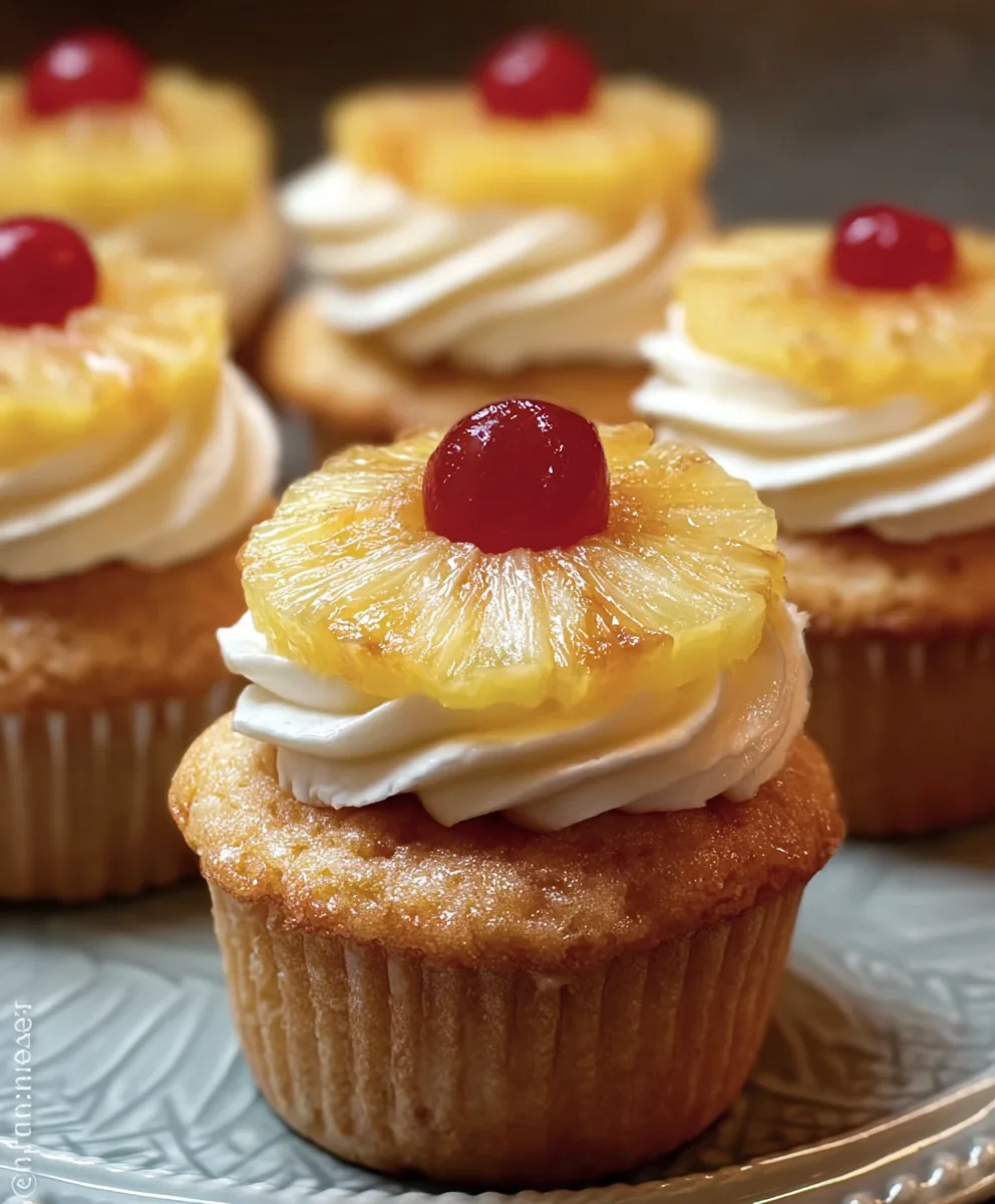 Delicious Pineapple Cupcakes - Easy Tropical Treat