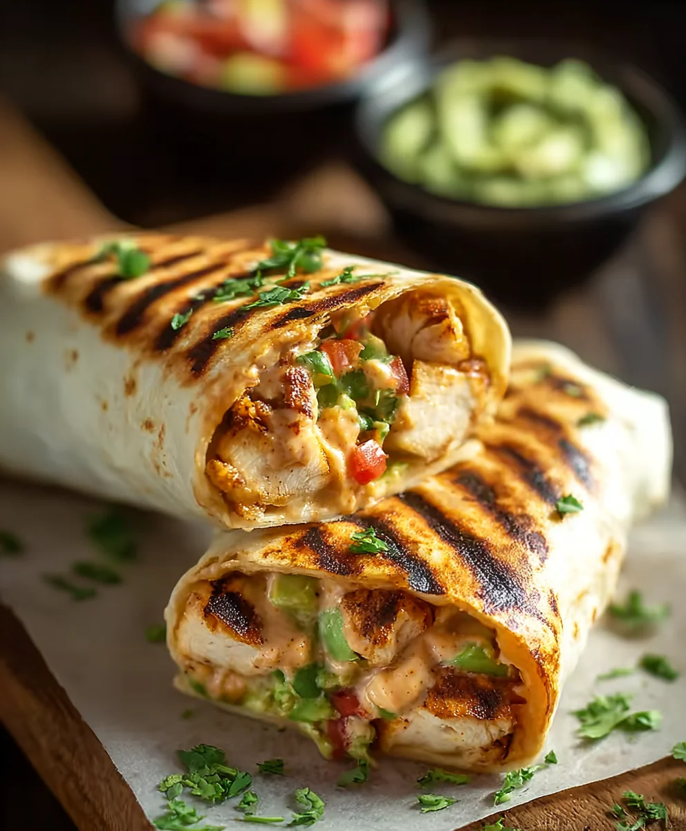 Spicy Chipotle Ranch Chicken Burrito Recipe