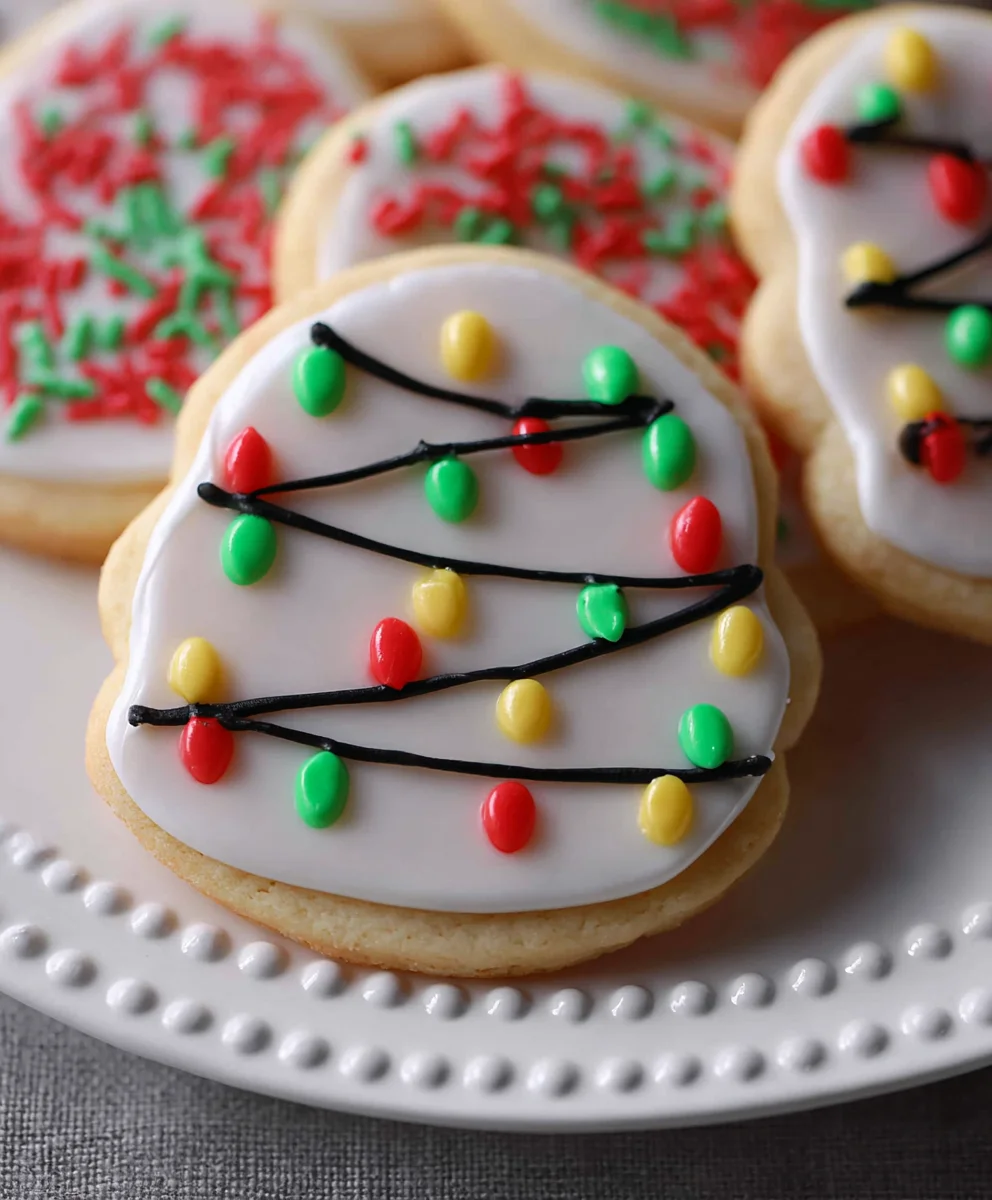 Christmas Lights Sugar Cookies-Festive & Easy Recipe
