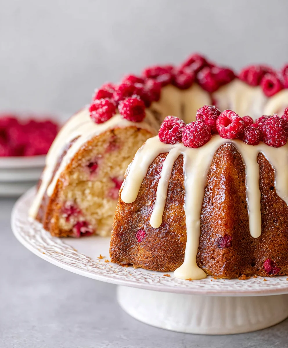 Raspberry White Chocolate Bundt Cake Recipe