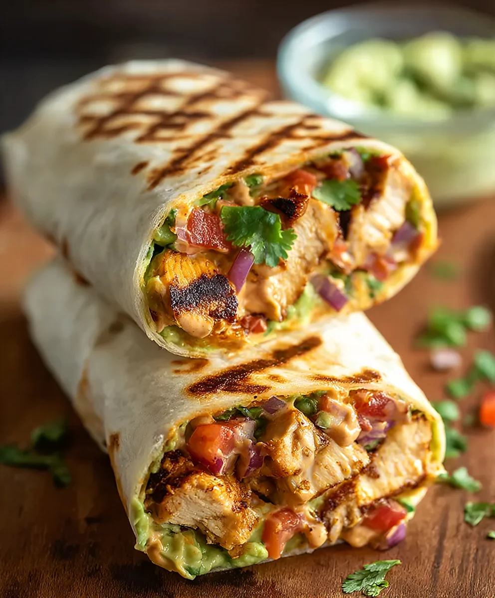 Spicy Chipotle Ranch Chicken Burrito Recipe