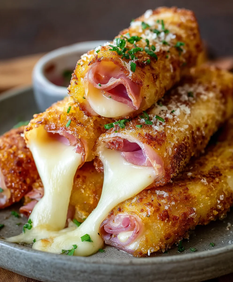Beef Ham Mozzarella Cheese Sticks- Easy Snack Recipe