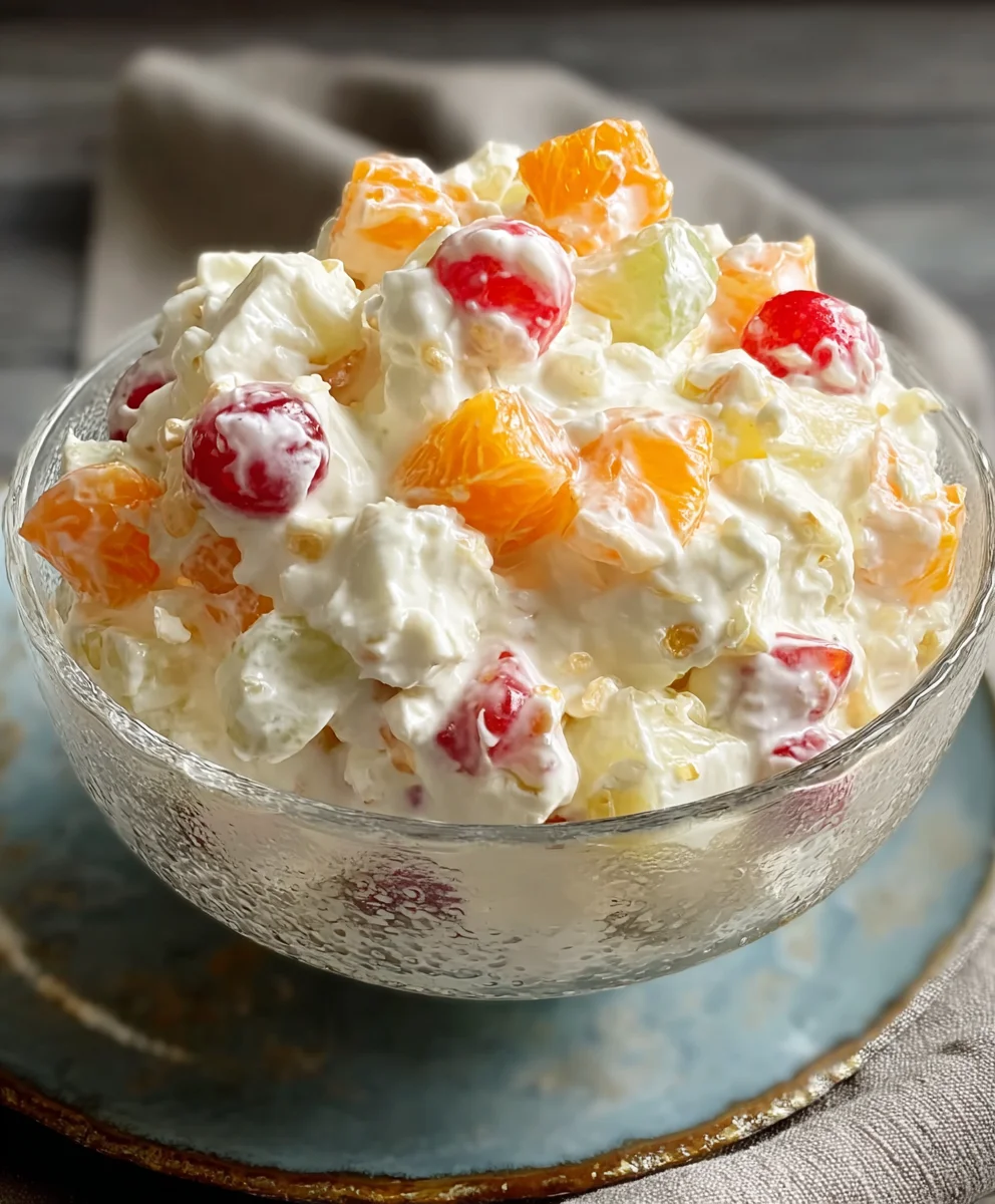 Easy Ambrosia Salad Recipe- Fruity & Creamy Delight
