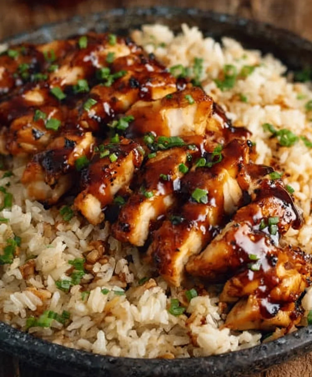 Honey BBQ Chicken Rice - Easy & Flavorful Meal