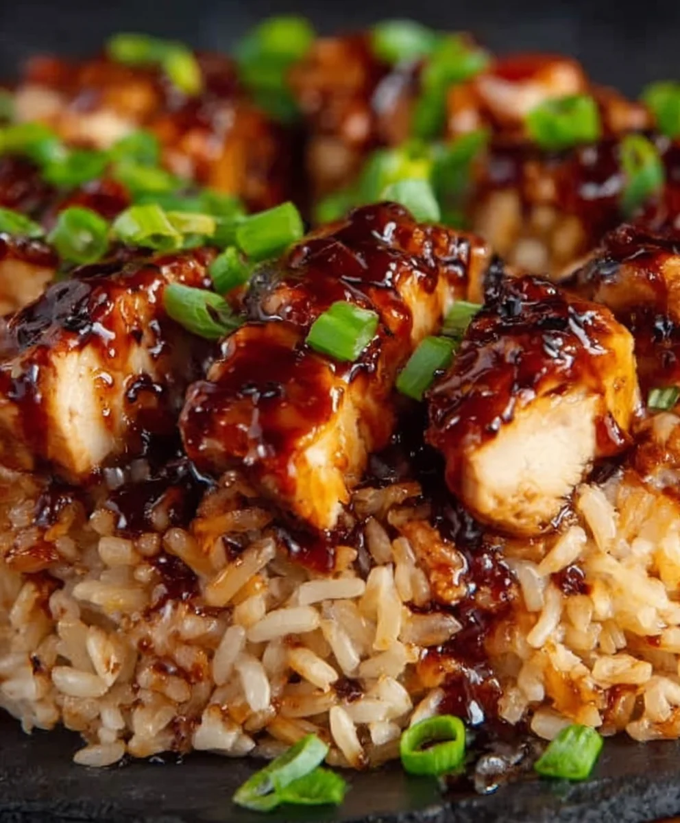 Honey BBQ Chicken Rice - Easy & Flavorful Meal