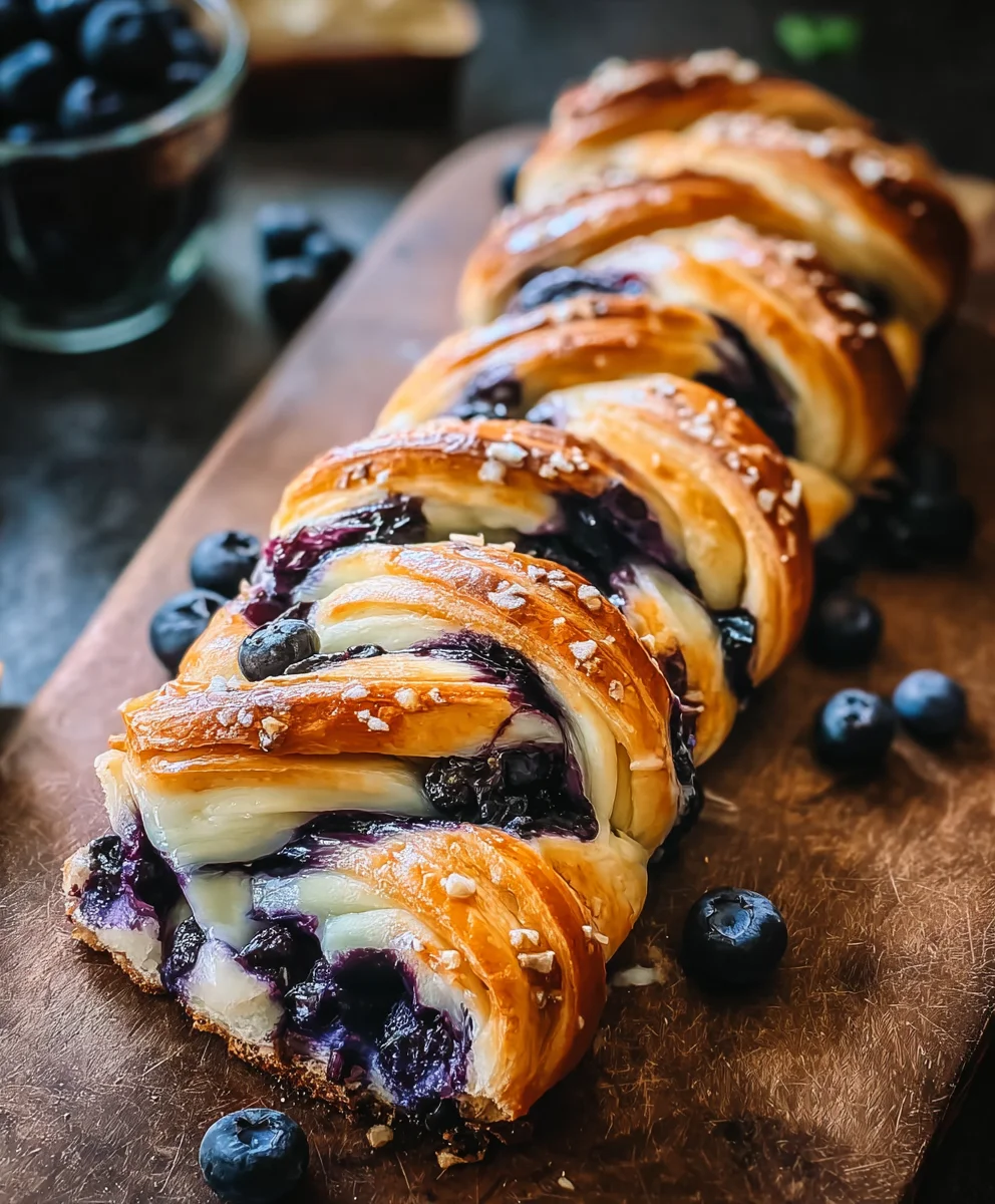 Easy Blueberry Braid Recipe- Sweet Fruit Pastry