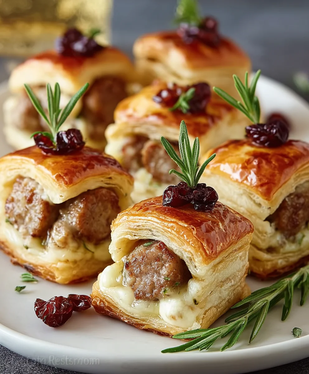 Beef Sausage Brie Bites - Easy Appetizer