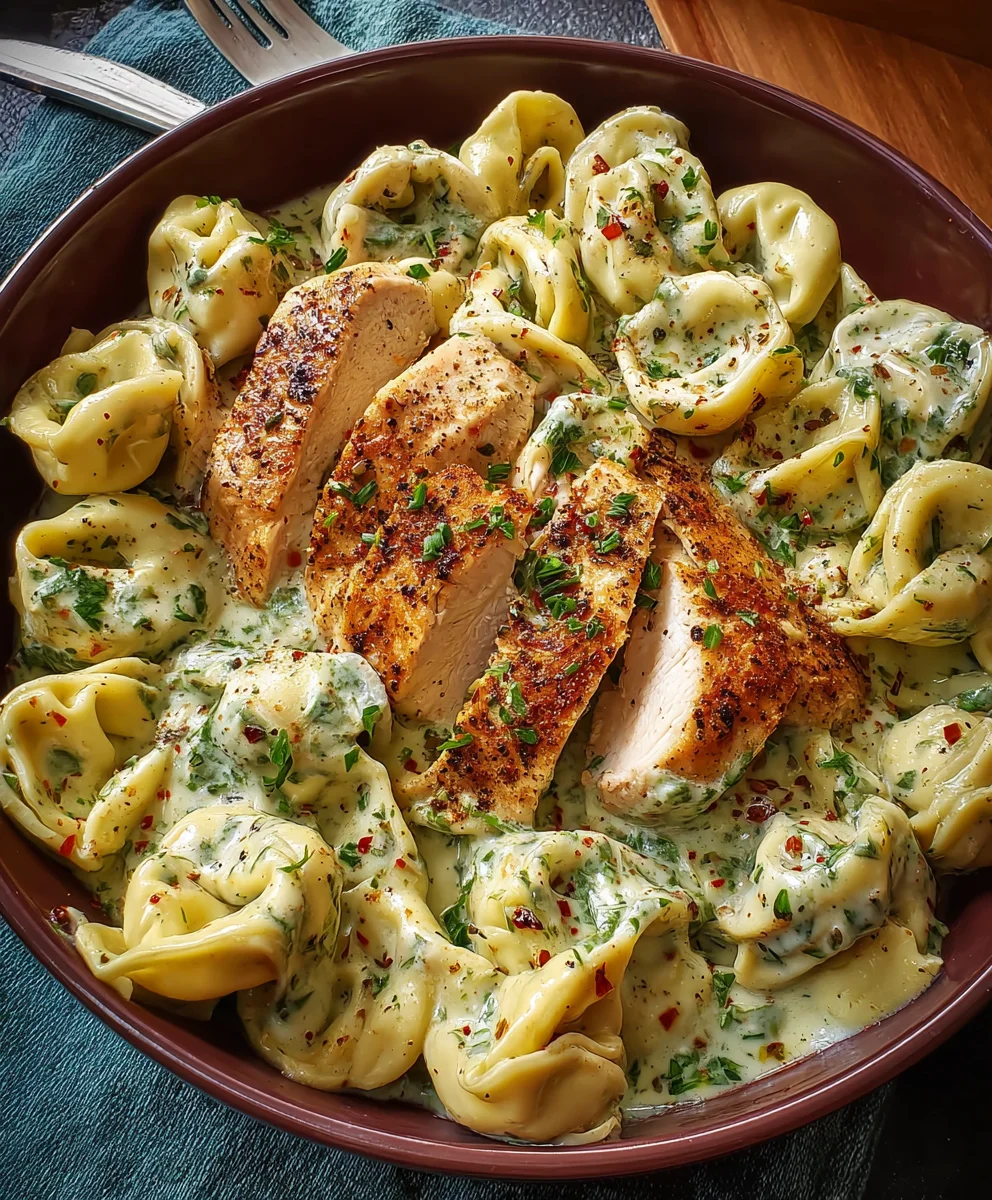 Garlic Herb Chicken Tortellini Recipe - Easy & Delicious