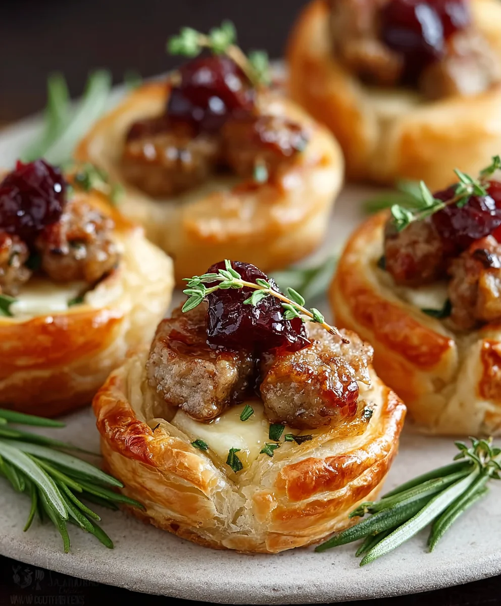 Beef Sausage Brie Bites - Easy Appetizer