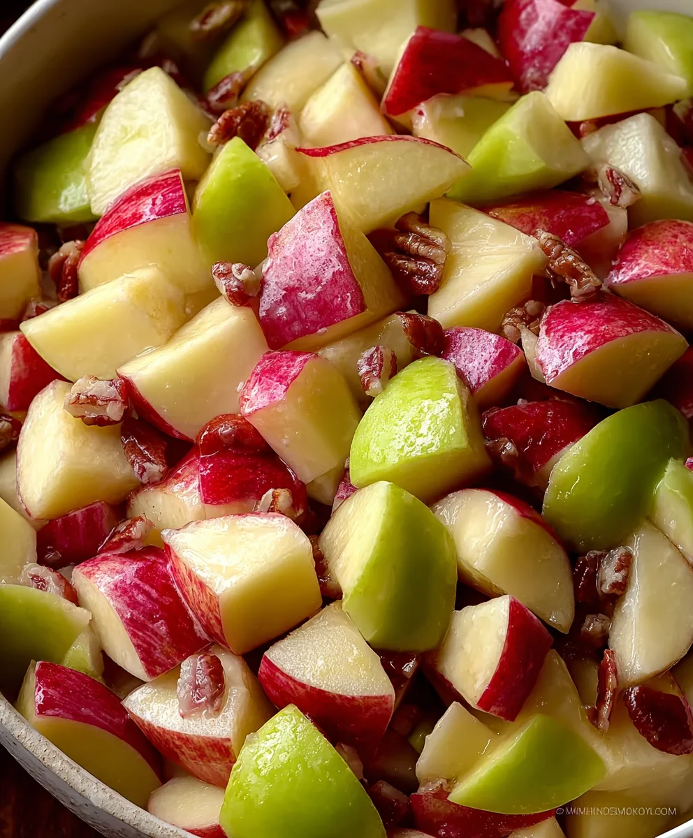 Easy Apple Salad Recipe- Fresh & Delicious