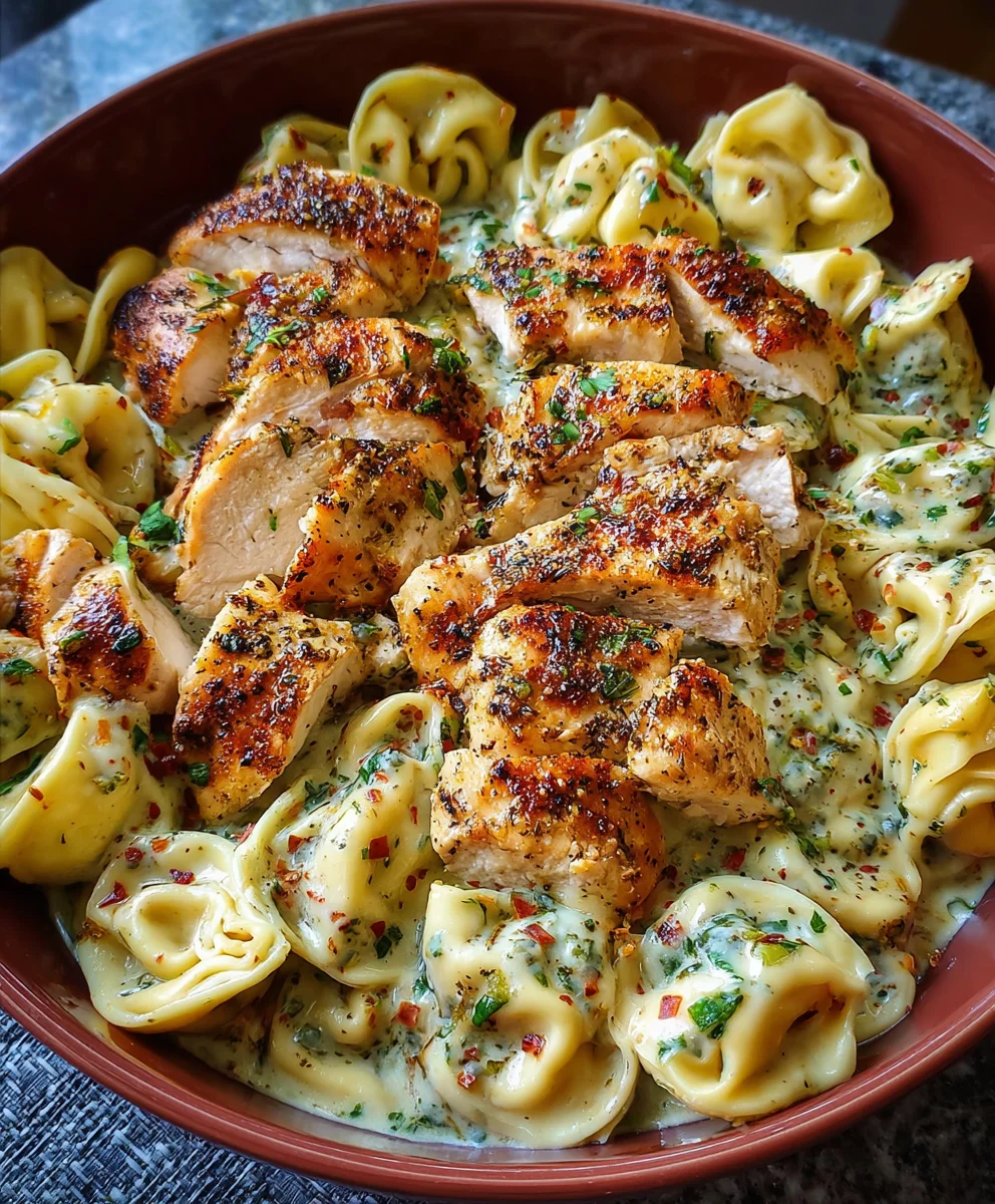 Garlic Herb Chicken Tortellini Recipe - Easy & Delicious
