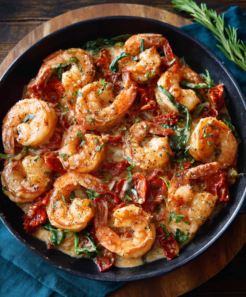 30-Minute Tuscan Shrimp Dinner - Easy One-Pan Meal