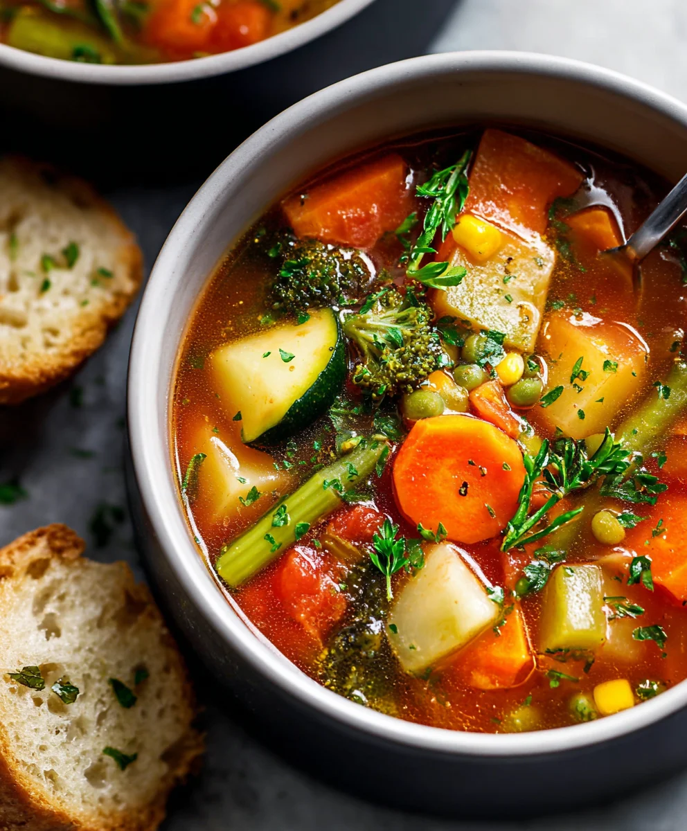 Easy Vegetable Soup Recipe-Quick & Healthy Meal