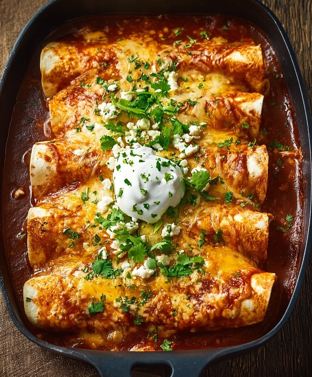 Delicious Chicken Enchiladas Recipe-Easy & Flavorful