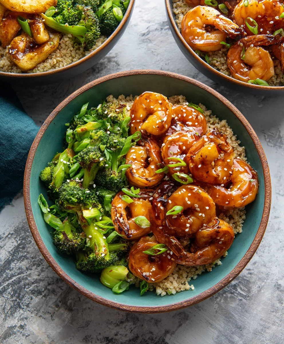 Easy Honey Garlic Shrimp Bowls - Quick & Flavorful