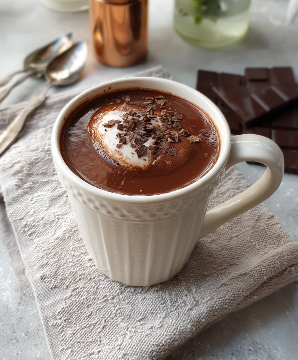 French Hot Chocolate-Rich Chocolat Chaud Recipe