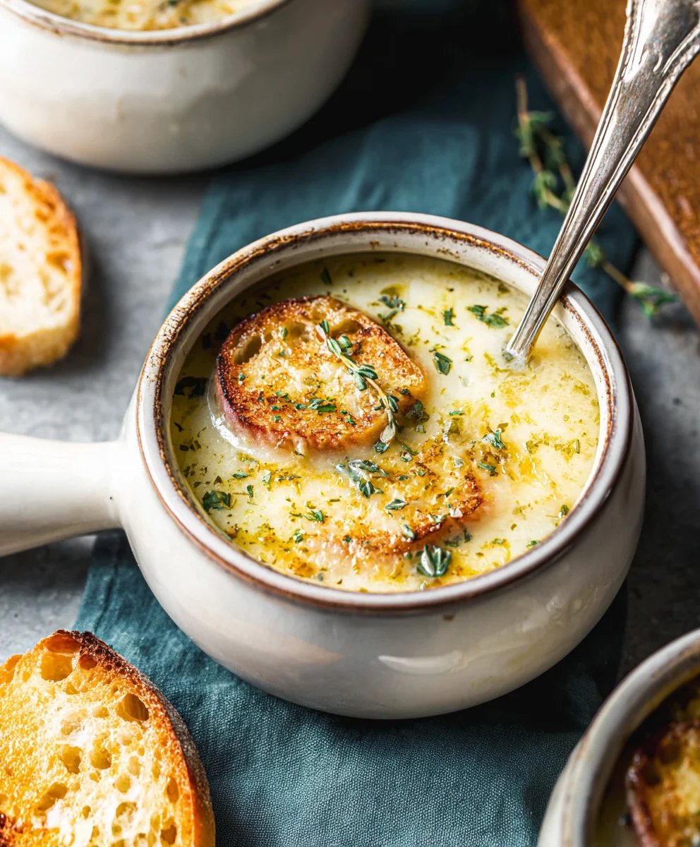 Flavorful French Garlic Soup - Easy & Comforting