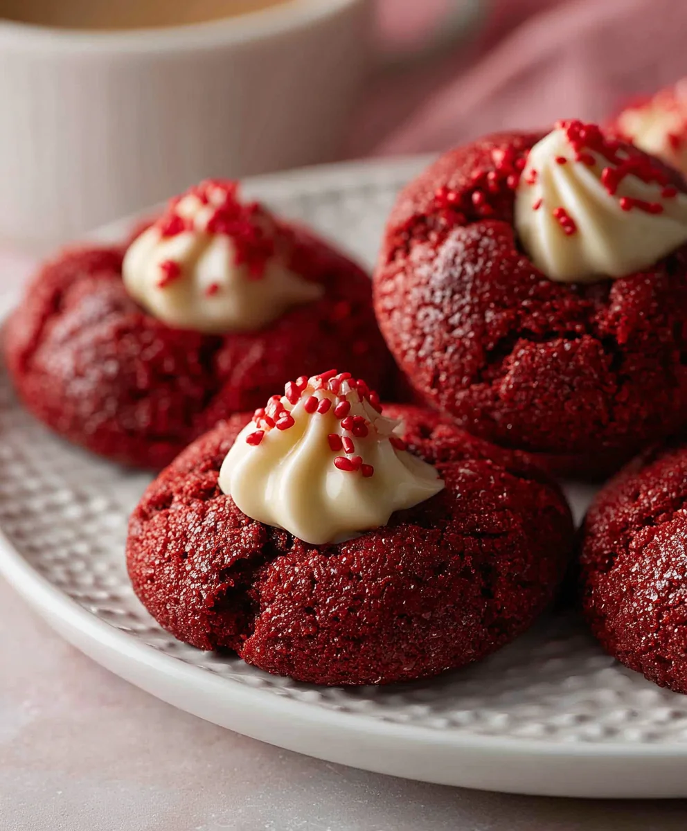 Hershey's Red Velvet Blossom Cookies - Easy Recipe