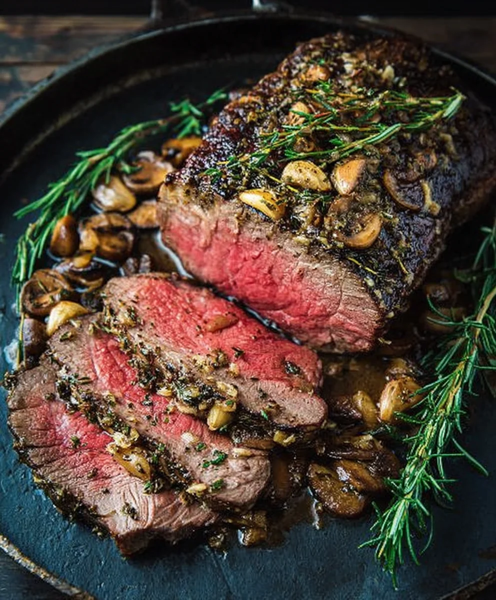 Rosemary Garlic Roast Beef-Easy & Delicious Dinner