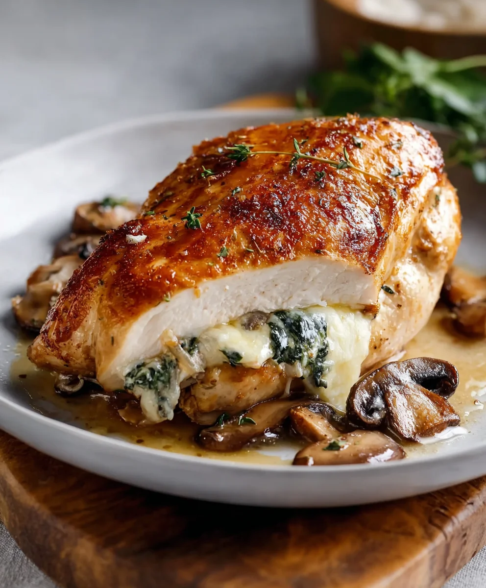 Quick Mushroom Stuffed Chicken Breast Easy Recipe