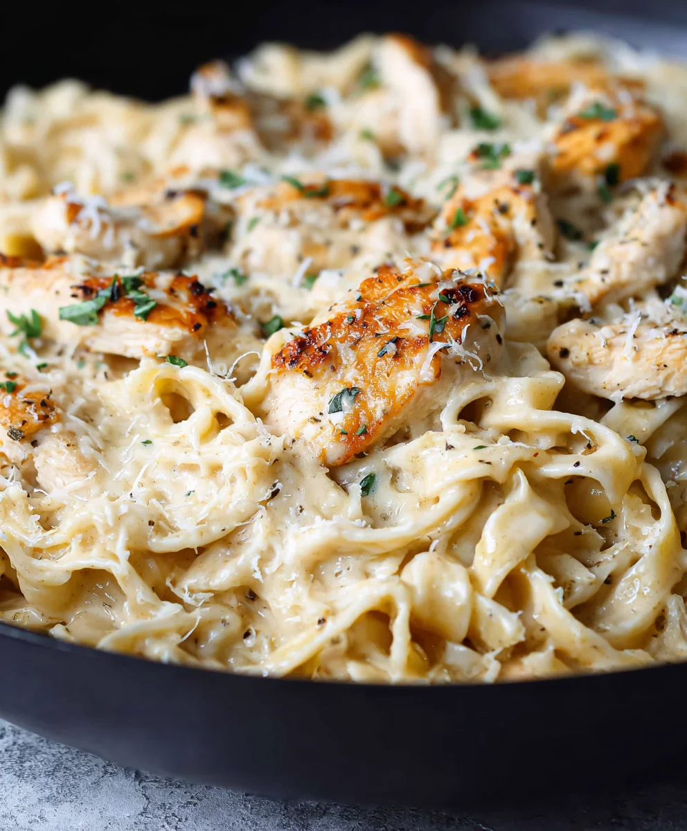 Easy Garlic Parmesan Chicken Pasta Recipe