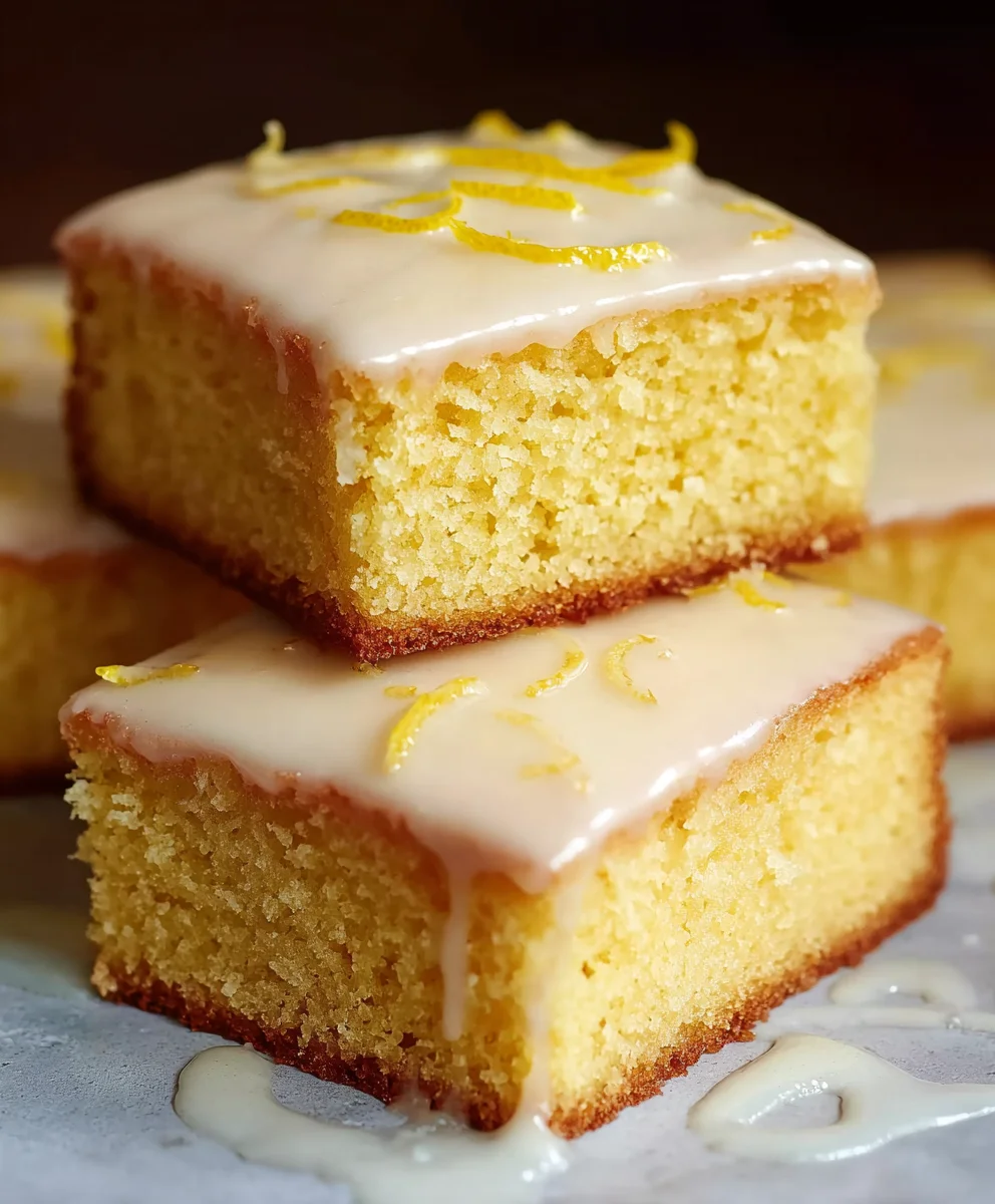 Easy Lemon Drizzle Cake- Traybake Perfection