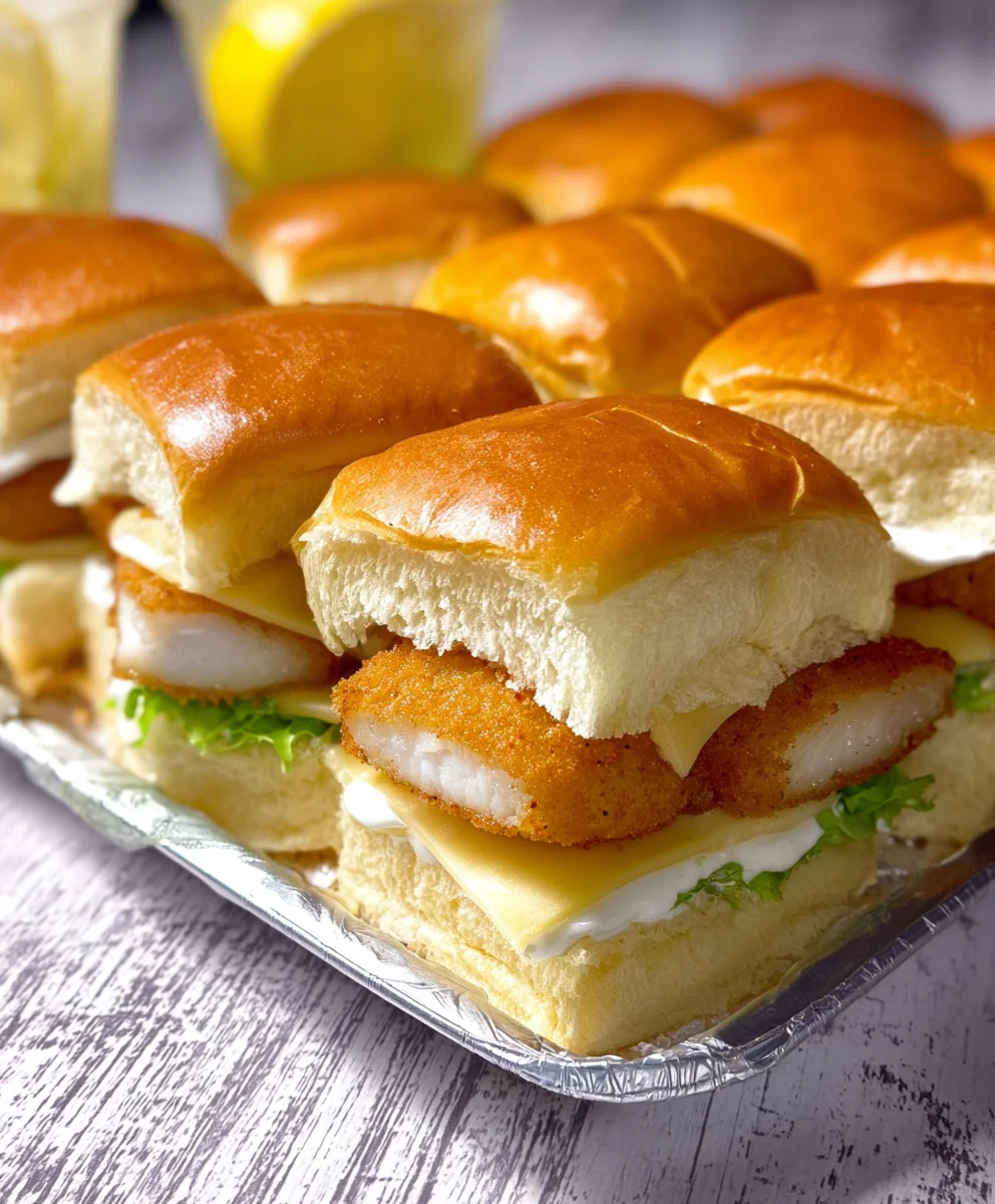 Filet-O-Fish Sliders - Easy Homemade Fish Burger Recipe