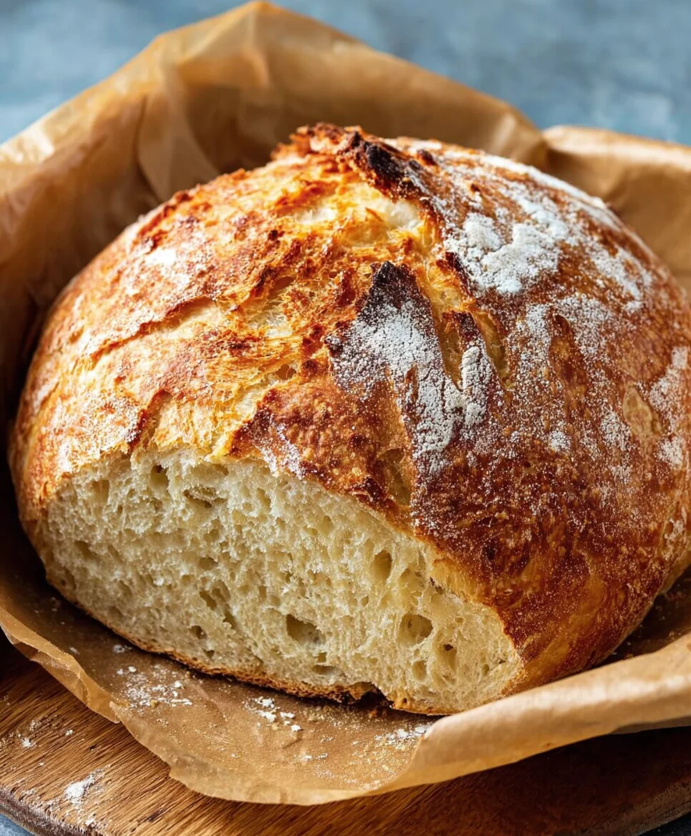 Easy No-Knead Bread Quick Recipe Delicious Homemade Bread